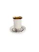 Modern Kiddush Cup with Matching Plate , Passover Gifts , Israeli Juda