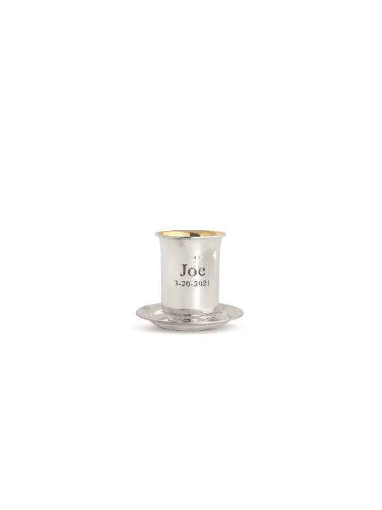 Coupe de Kiddouch moderne avec assiette assortie, cadeaux de Pâque, Juda israélien