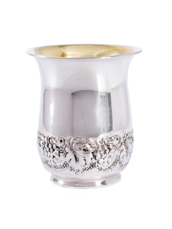 Coupe de Kiddouch en argent sterling de forme courbée, cadeaux de Pâque, Jud israélien