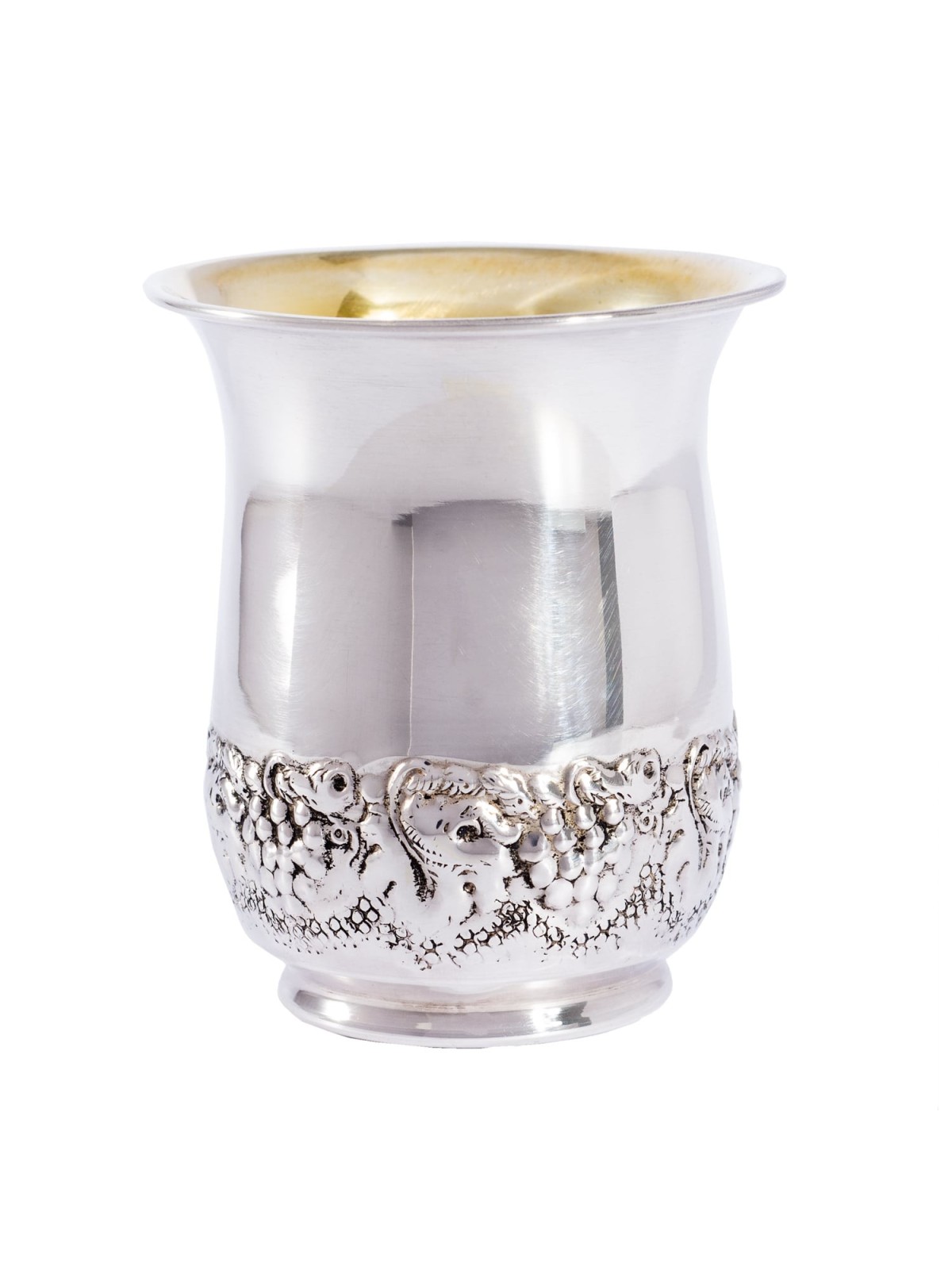 Coupe de Kiddouch en argent sterling de forme courbée, cadeaux de Pâque, Jud israélien