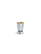 Petite tasse de Kiddouch en argent sterling martelé avec La, cadeaux de Pâque,