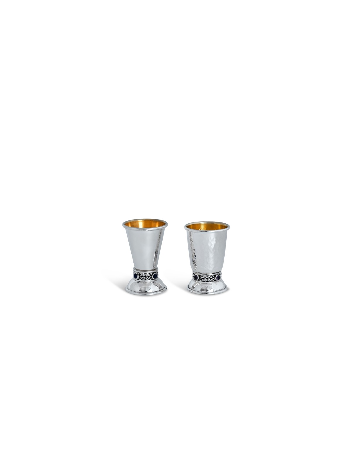 Hammered Sterling Silver Small Kiddush Cup With La , Passover Gifts ,