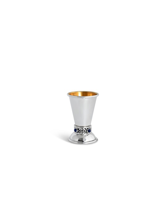 Custom Sterling Silver Small Kiddush Cup With Lapi , Passover Gifts ,