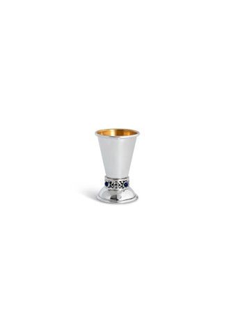 Petite tasse de Kiddouch en argent sterling personnalisée avec Lapi, cadeaux de Pâque,