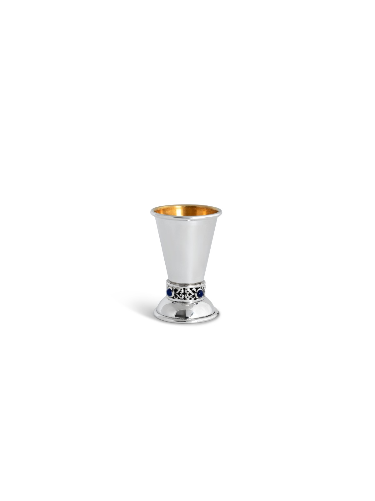 Petite tasse de Kiddouch en argent sterling personnalisée avec Lapi, cadeaux de Pâque,