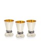 Petite tasse de Kiddouch en argent sterling personnalisée avec Lapi, cadeaux de Pâque,