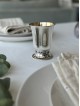 Medium-Sized Elegant Silver Kiddush Cup with Name  , Passover Gifts ,