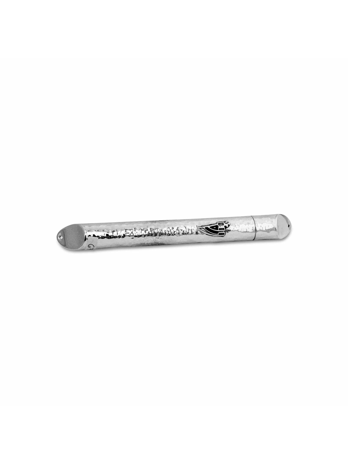 Sterling Silver Hammered Mezuzah Case , Avshalom Hadad , Israeli Judai