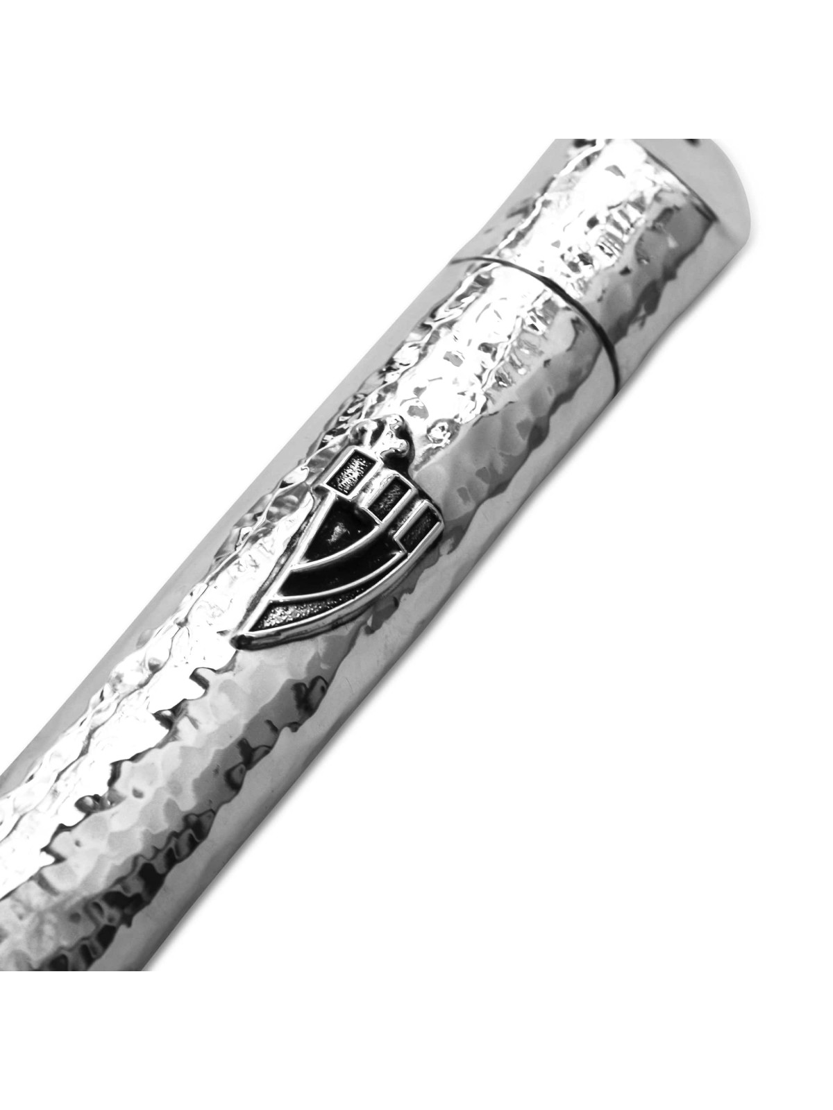 Étui Mezuzah martelé en argent sterling, Avshalom Hadad, Judai israélien