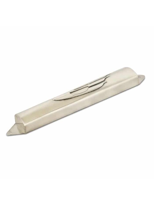 Sterling Silver Modern Handmade Mezuzah Case , Large Mezuzahs , Israel