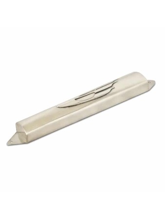 Sterling Silver Modern Handmade Mezuzah Case , Large Mezuzahs , Israel