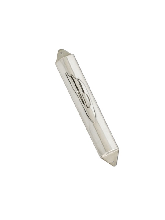 Étui Mezuzah moderne en argent sterling fait à la main, grandes mezouzas, Israël