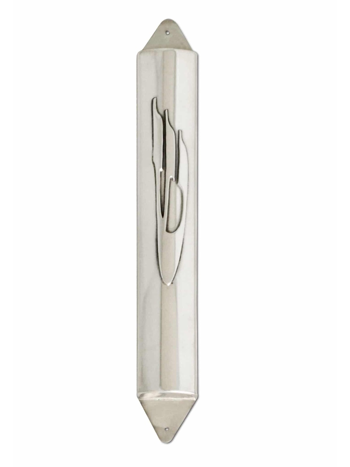 Étui Mezuzah moderne en argent sterling fait à la main, grandes mezouzas, Israël