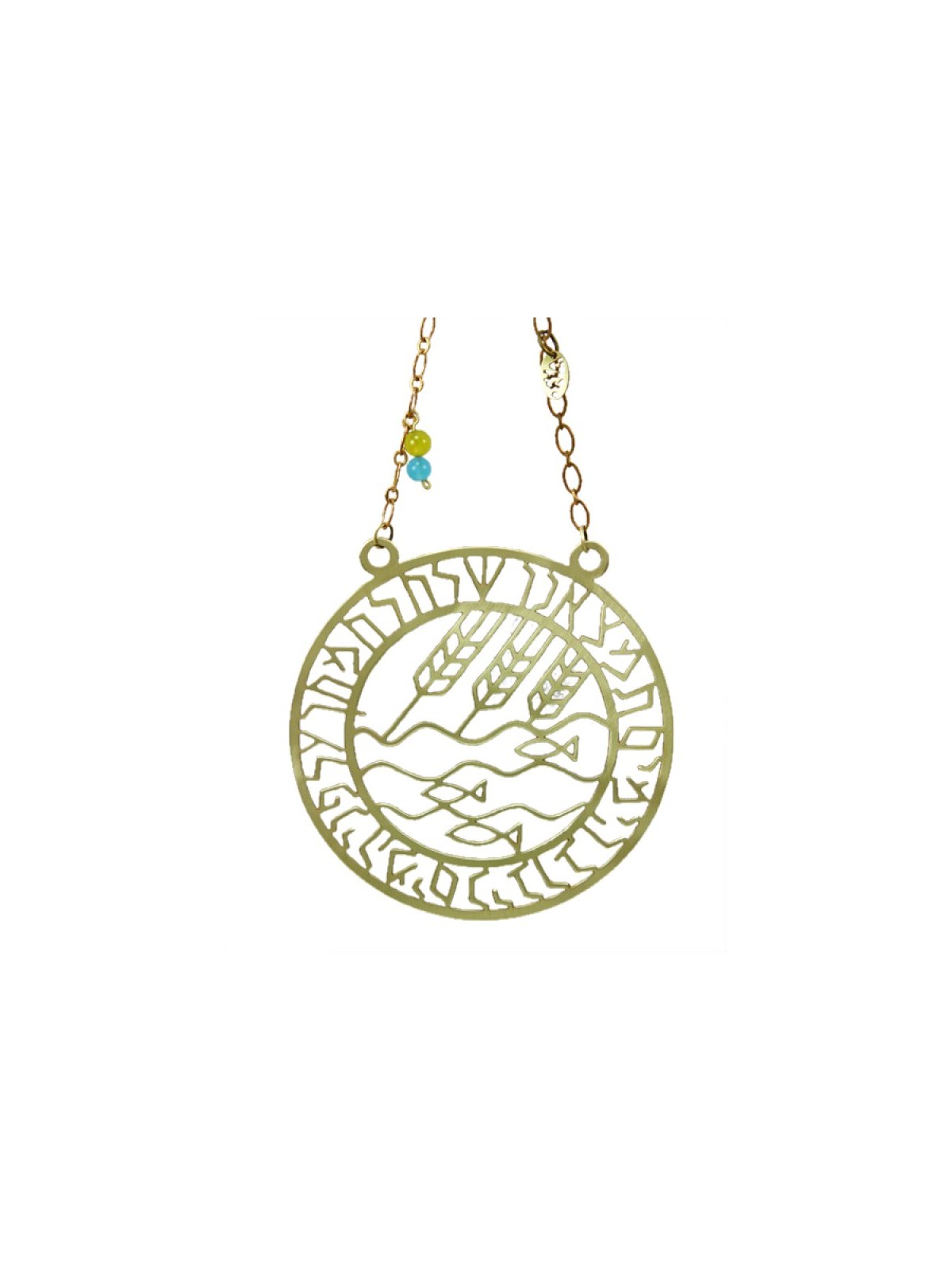 Shraga Landesman Brass Wall Hanging Fish and Wh... | House Decorations