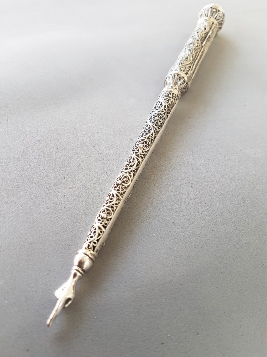 Yad Torah juif avec embellissements en filigrane, cadeaux de Pâque, Israël