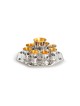 Petite tasse de Kiddouch en argent sterling avec Ame naturelle, cadeaux de Pâque,