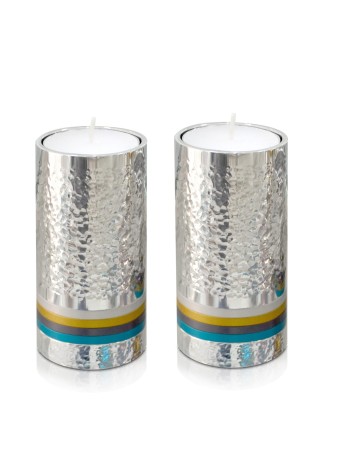 Round-Shaped Hammered Candlesticks with Multi-Colo , Modern Candlestic