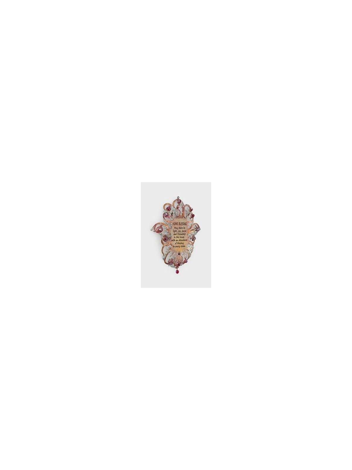 Belle bénédiction florale colorée de Hamsa à la maison en E, Gi de mariage juif
