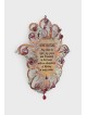 Belle bénédiction florale colorée de Hamsa à la maison en E, Gi de mariage juif