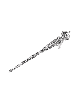 Large Sterling Silver Filigree Torah Pointer with  , Passover Gifts ,
