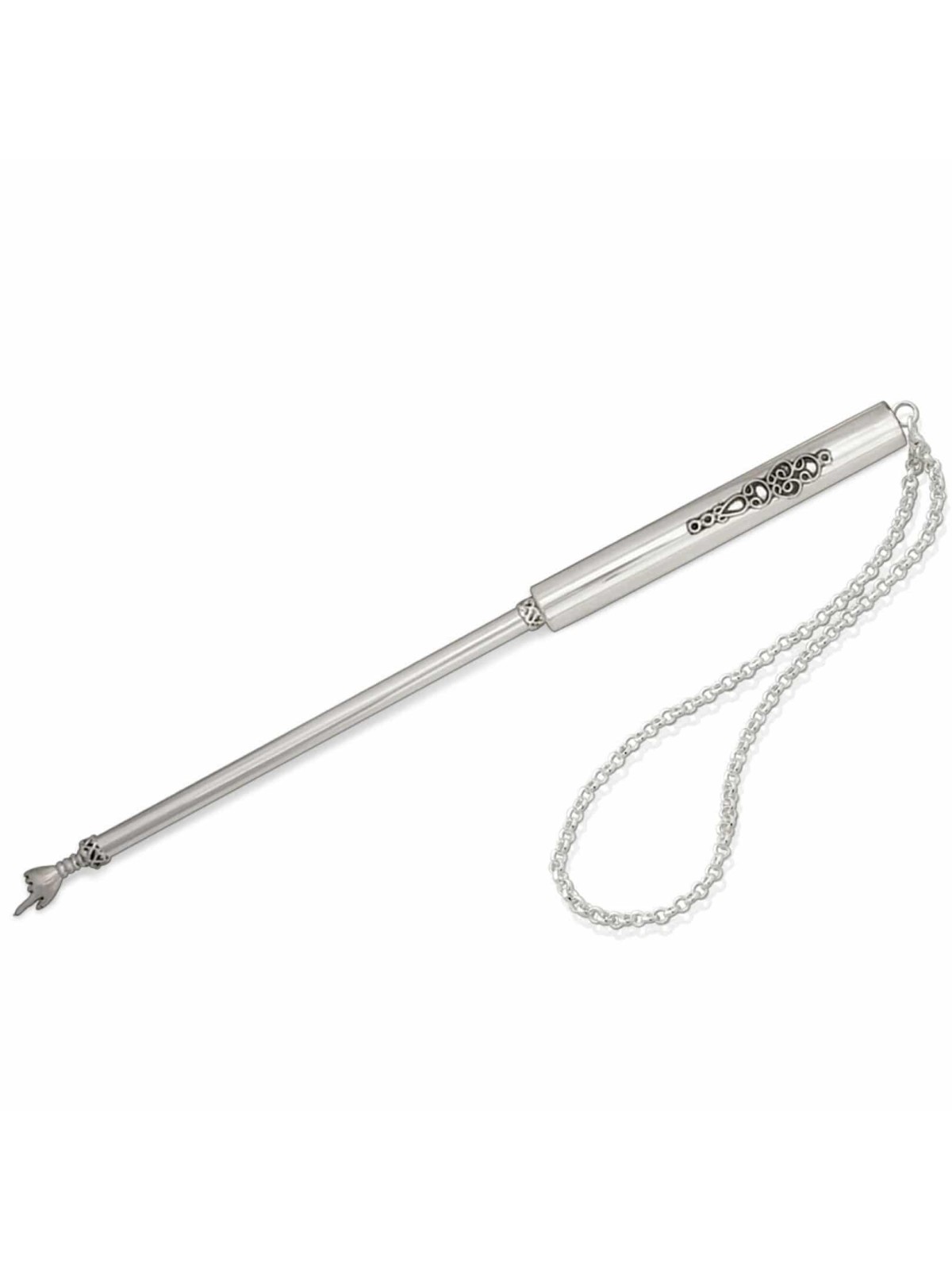Torah Pointer Sterling Silver avec bordure en filigrane , Cadeaux de Shabbat , Isra