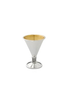 Sterling Silver Modern Petite Cup , Cadeaux de Pâque , Judaica israélien