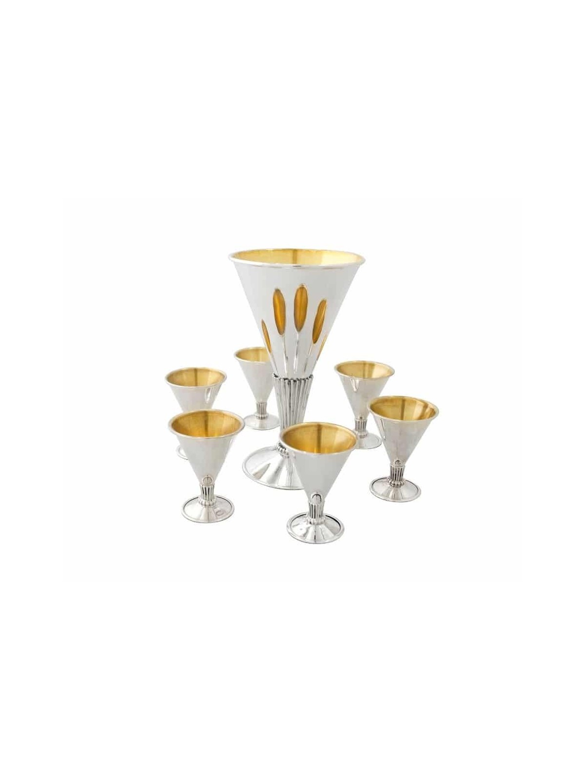 Sterling Silver Modern Petite Cup , Passover Gifts , Israeli Judaica