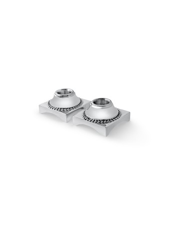 Small Square Shape Sterling Silver Candlesticks wi , Passover Gifts ,