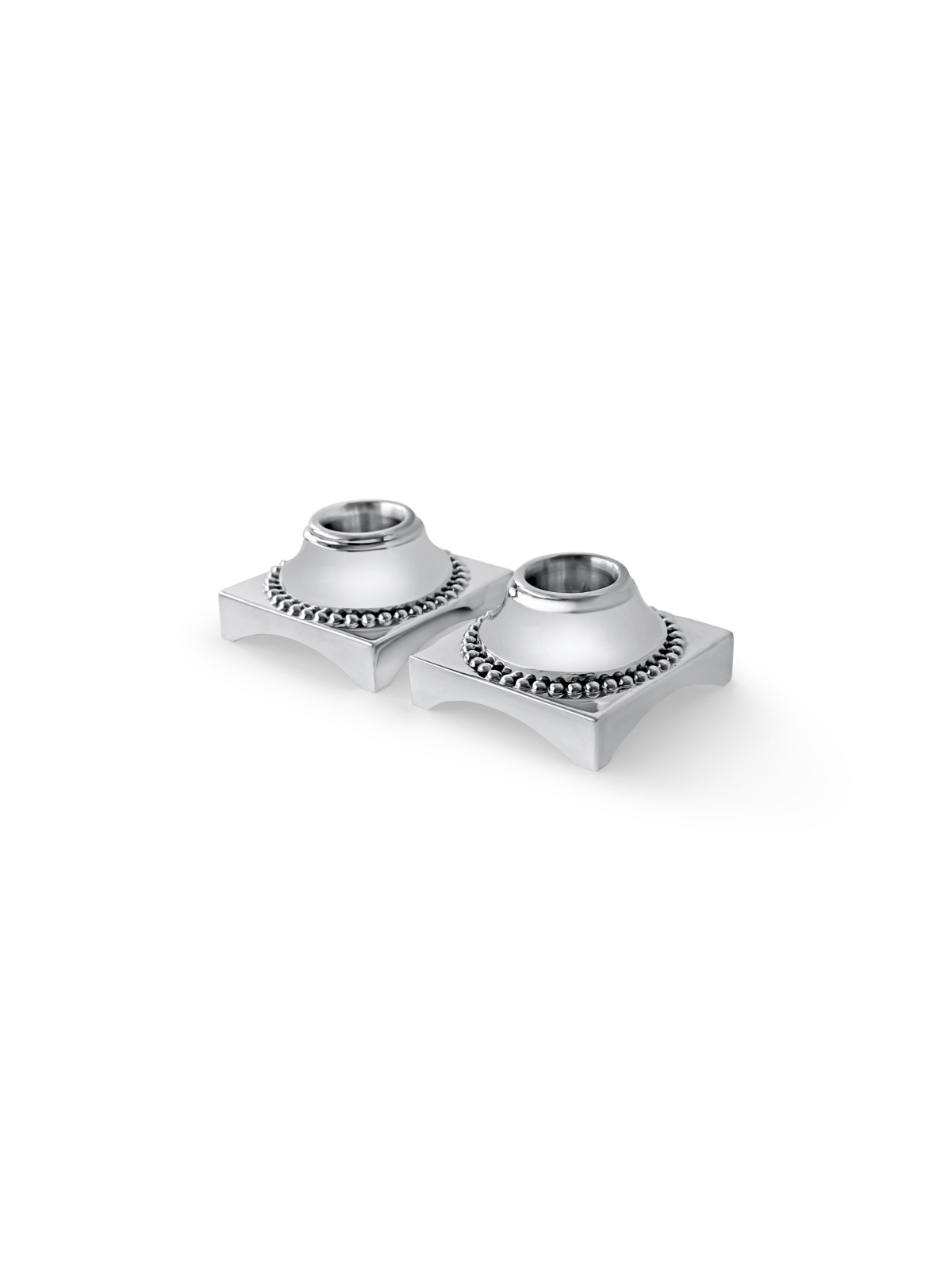 Small Square Shape Sterling Silver Candlesticks wi , Passover Gifts ,