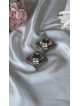 Petits chandeliers en argent sterling de forme carrée wi, cadeaux de Pâque,