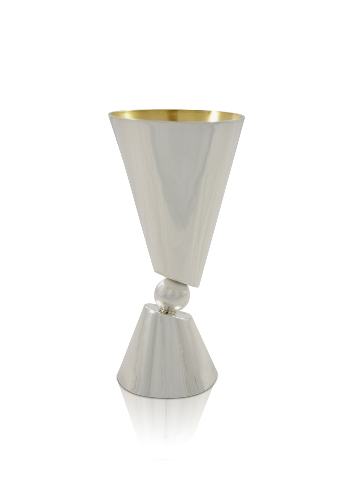 Petite tasse de Kiddouch contemporaine en argent pour enfants, cadeaux de Pâque, est