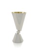 Petite tasse de Kiddouch contemporaine en argent pour enfants, cadeaux de Pâque, est