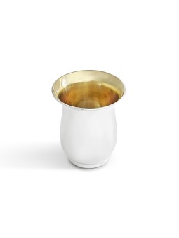 Becher en argent sterling lisse pour mariage et bar Mi, Kiddush Cu moderne