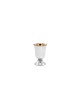 Sterling Silver Kiddush Cup with Filigree Band , Modern Kiddush Cups ,