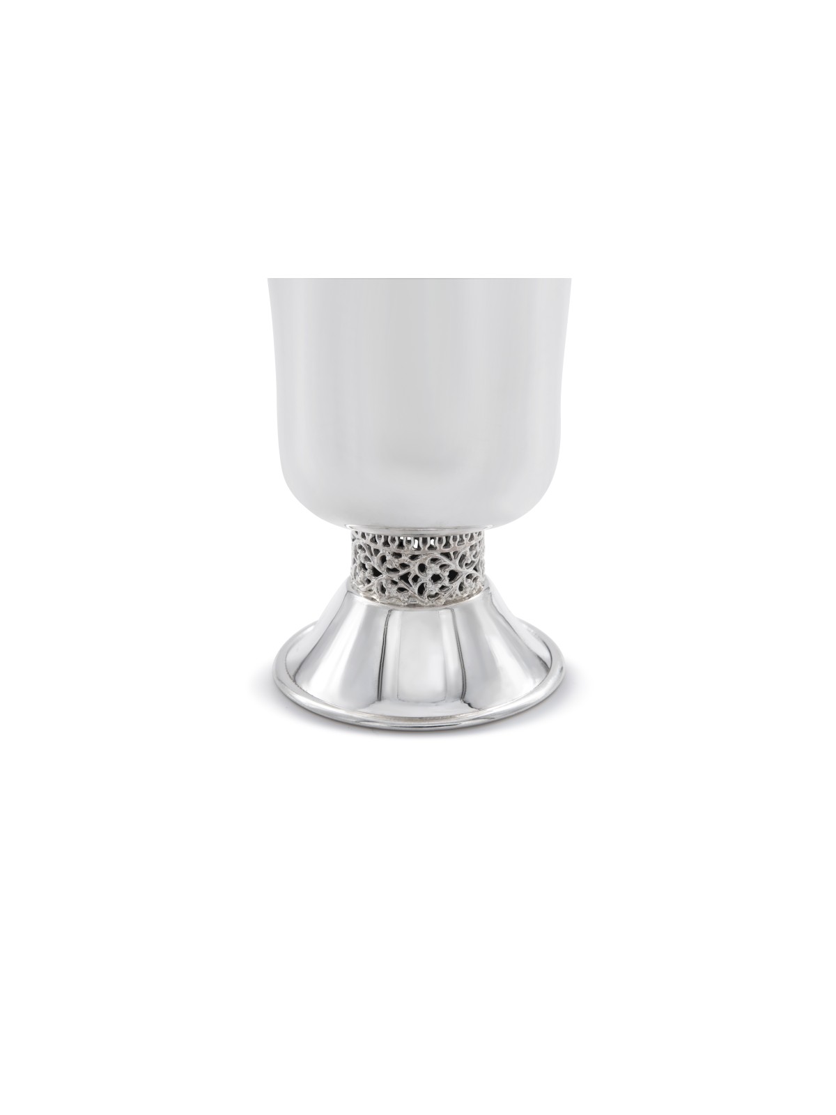 Coupe de Kiddush en argent sterling avec bande filigrane, coupes de Kiddush modernes,