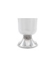 Sterling Silver Kiddush Cup with Filigree Band , Modern Kiddush Cups ,