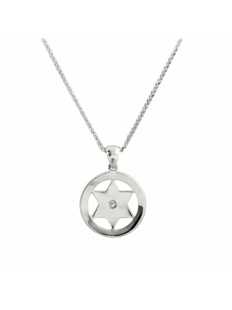 Belle étoile cerclée en or blanc de David Penda, cadeaux Tu B'Av, I