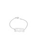Bracelet de nom hébreu Love 14K Gold , Cadeaux Tu B'Av , Judaica israélien