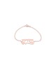 Charmant bracelet en or avec nom hébreu, cadeaux Tu B'Av, Judaica israélien