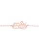 Ornate Stylish Hebrew Name Gold Bracelet , Tu B'Av Gifts , Israeli Jud