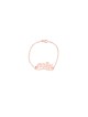 Bracelet en or orné de nom hébreu élégant, cadeaux Tu B'Av, Jud israélien