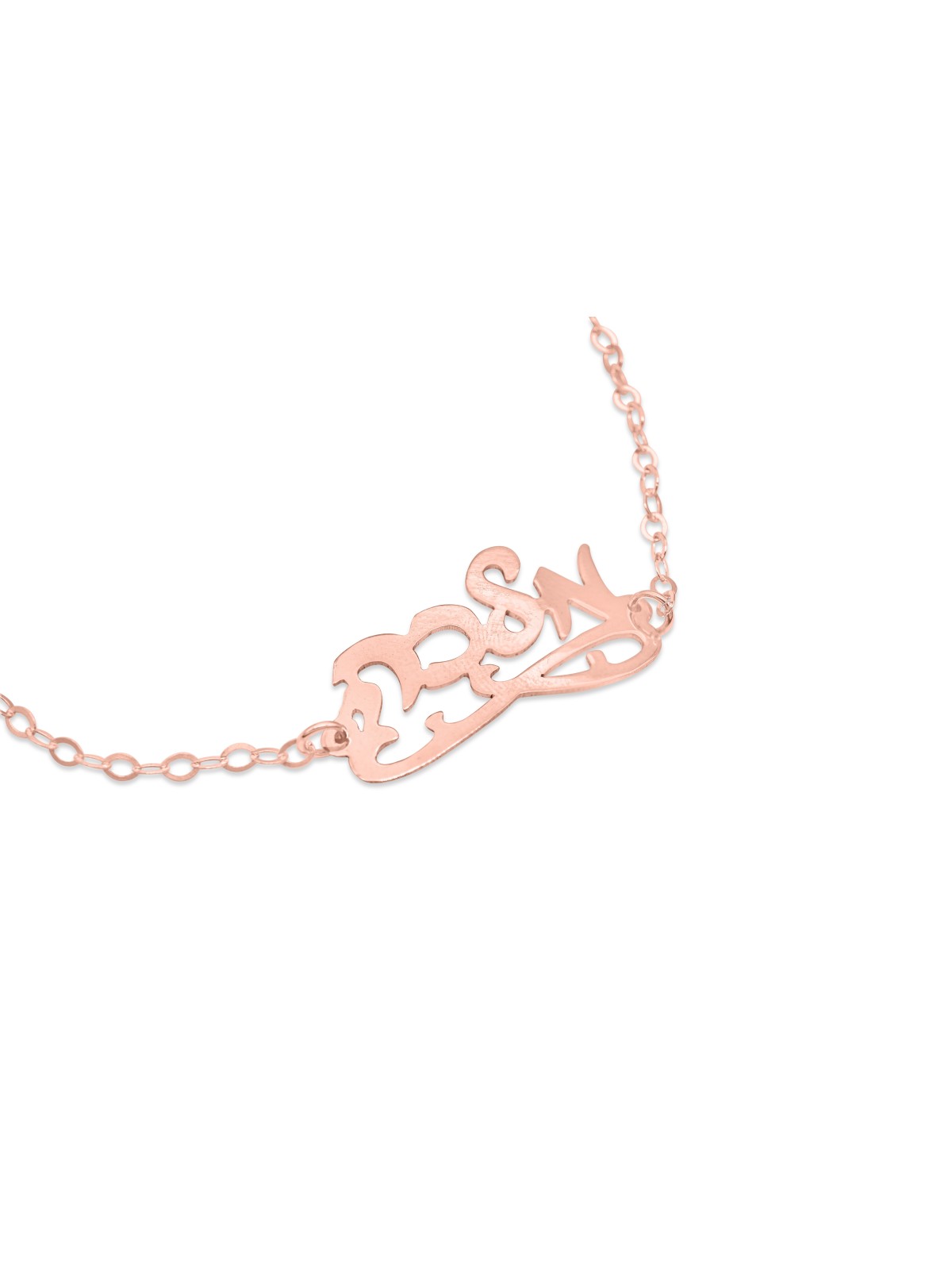 Ornate Stylish Hebrew Name Gold Bracelet , Tu B'Av Gifts , Israeli Jud