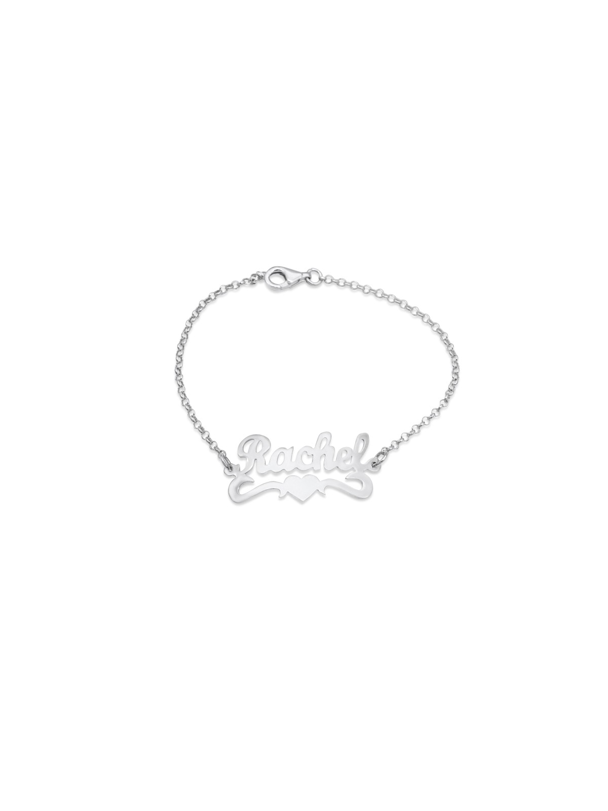 Cursive Splendid English Name Gold Bracelet , Tu B'Av Cadeaux , Israélien