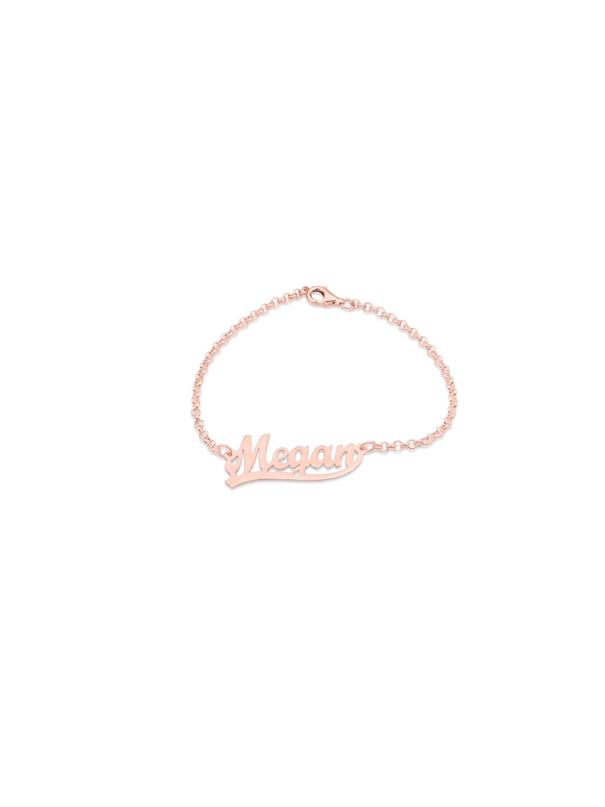 Modern English Name Gold Bracelet , Tu B'Av Gifts , Israeli Judaica