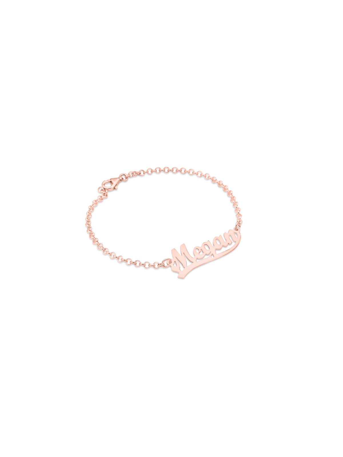 Bracelet en or avec nom anglais moderne, cadeaux Tu B'Av, Judaica israélien