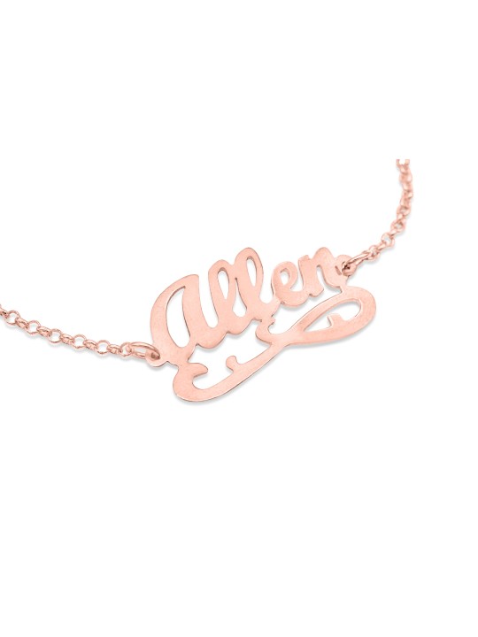 Magnificent Cursive Custom שם אנגלית סד זהב, מתנות ט"ו באב, א