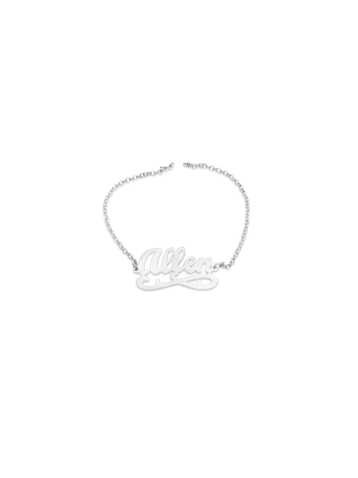Magnifique Cursive Custom English Name Gold Brace , Tu B'Av Gifts , I