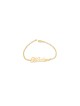 Bracelet chic avec nom anglais cursif en or, cadeaux Tu B'Av, Isra