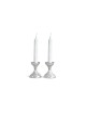Petits chandeliers en argent sterling finition martelée, cadeaux de Pâque,
