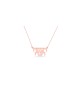 Collier en or classique avec nom hébreu complet, cadeaux Tu B'Av, Judaï israélien